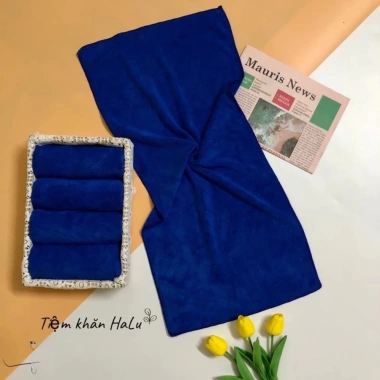 Khăn gội đầu microfiber 35x75 thấm hút nước cực tốt, giảm giá 12.900₫, dùng cho salon tóc 8