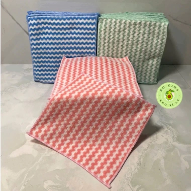 Khăn lau bếp đa năng 25x25 cm – Siêu thấm 2 mặt, kháng khuẩn, 3 màu, chỉ 25.000₫ 8