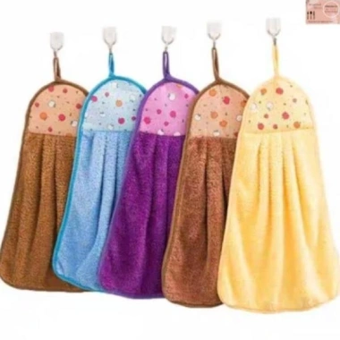 Khăn lau bếp đa năng, treo tường hình chiếc váy hai mặt màu sắc xinh xắn - Giá chỉ 8.500₫