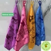 Khăn lau bếp họa tiết gấu 30x30cm - lau ô tô, bàn, chén đĩa, móc treo, hàng Việt Nam