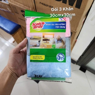 Khăn lau bếp Scotch Brite 3M microfiber - Gói 1 + 3 chiếc, giá chỉ 18.000 đồng 6 Khăn lau bếp Scotch Brite 3M microfiber - Gói 1 + 3 chiếc, giá chỉ 18.000 đồng 6