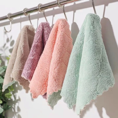Khăn lau đa năng 30x30 cm - Hai mặt thấm nước, chống dính dầu mỡ, lau bếp, bát đĩa, cốc chén - Giá chỉ 7.649₫