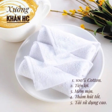 Khăn lau đa năng 30x30cm 2 mặt bông Siêu đẹp cho trẻ em - Giá chỉ 4.750 VND