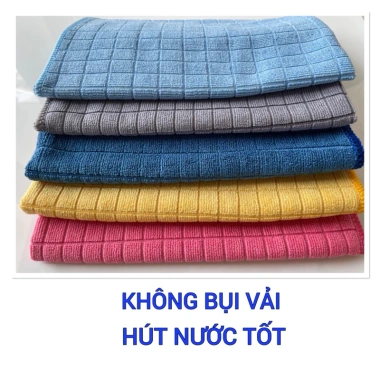 Khăn lau đa năng 35x40 NDF - Siêu thấm, không bám, dùng cho ô tô, giá 35.000 VND 2