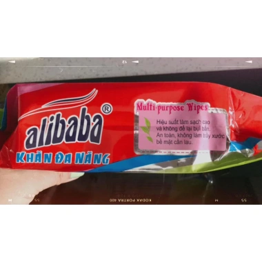 Khăn lau đa năng Alibaba giá rẻ 45.000đ - Siêu thấm, đa năng, bền bỉ