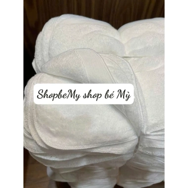 Khăn lau đa năng cotton 100% 30x30cm trắng viền - Bán theo cân, giảm giá 69.900₫