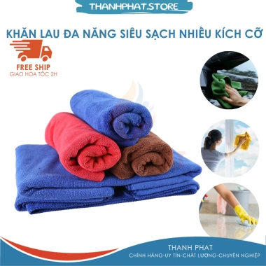 Khăn lau đa năng dày 10 chiếc - Siêu thấm, bền, giảm còn 90.000đ (giá gốc 110.700đ)
