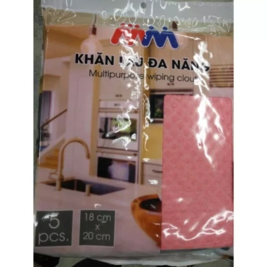 Khăn lau đa năng lốc 5 siêu thấm, nhanh khô, giảm giá 17% chỉ 73.000₫
