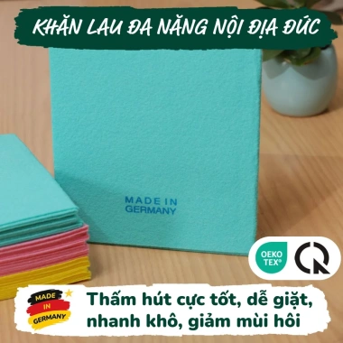Khăn Lau Đa Năng MEIKO Sợi Gỗ Viscose 38x38cm Siêu Thấm Hút, Dễ Giặt, Nhanh Khô - Nội địa Đức Giá Ưu Đãi 39.000đ 2