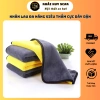 Khăn Lau Đa Năng Microfiber 2 Mặt Vàng Xám Siêu Thấm Cực Dày Không Đổ Lông Dùng Ô Tô - Giá 23.000đ