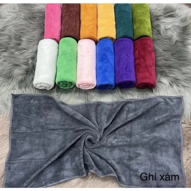 Khăn lau đa năng Microfiber 30x30cm bền đẹp, thấm hút tốt, không đổ lông, lau ô tô & kính - 6.000đ