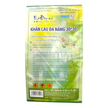 Khăn Lau Đa Năng Nhà Đẹp Linh Giang - Microfiber siêu mịn, siêu thấm, không bụi, an toàn da, giảm giá 31.000 VND