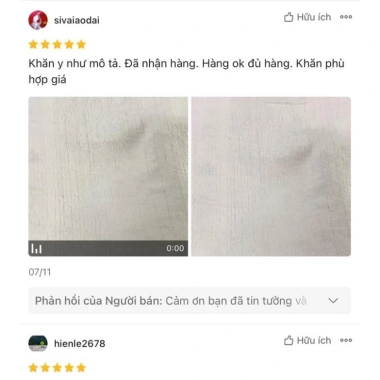 Khăn lau đa năng set 10 chiếc vuông trắng 28x28cm Giá ưu đãi 27.000 dùng làm khăn lau bát, nhà hàng, khách sạn 4