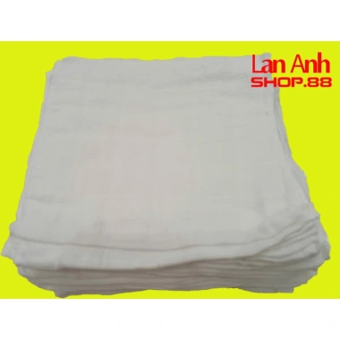 Khăn lau đa năng vuông trắng 28x28 cotton - 100% hút ẩm, dùng cho ban thờ, bếp, chén, tay - Giá 130.486 VND (giảm từ 163.108 VND) 8 Khăn lau đa năng vuông trắng 28x28 cotton - 100% hút ẩm, dùng cho ban thờ, bếp, chén, tay - Giá 130.486 VND (giảm từ 163.108 VND) 8
