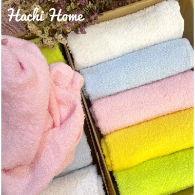 Khăn lau đầu cotton 35x85cm hộp 5 chiếc - Thấm hút tốt, nhẹ mỏng, thích hợp du lịch và thể thao - Giá 72.000đ 2