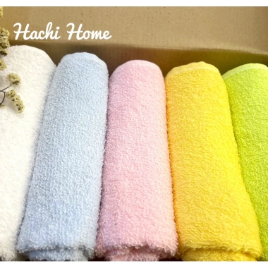 Khăn lau đầu cotton 35x85cm hộp 5 chiếc - Thấm hút tốt, nhẹ mỏng, thích hợp du lịch và thể thao - Giá 72.000đ 7