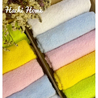 Khăn lau đầu cotton 35x85cm hộp 5 chiếc - Thấm hút tốt, nhẹ mỏng, thích hợp du lịch và thể thao - Giá 72.000đ 8