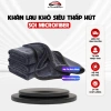 Khăn Lau Khô Ô tô Xe Máy Cao Cấp Siêu Thấm Hút – Không Đổ Lông, 30x30 & 40x60cm, Viền Xám Đen