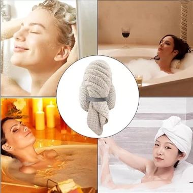 Khăn Lau Khô Tóc Microfiber Thấm Nước Dây Đeo Đàn Hồi Nhanh Khô HICKIES 35k