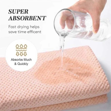 Khăn Lau Khô Tóc Microfiber Thấm Nước Dây Đeo Đàn Hồi Nhanh Khô HICKIES 35k