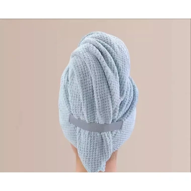 Khăn Lau Khô Tóc Microfiber Thấm Nước Dây Đeo Đàn Hồi Nhanh Khô HICKIES 35k