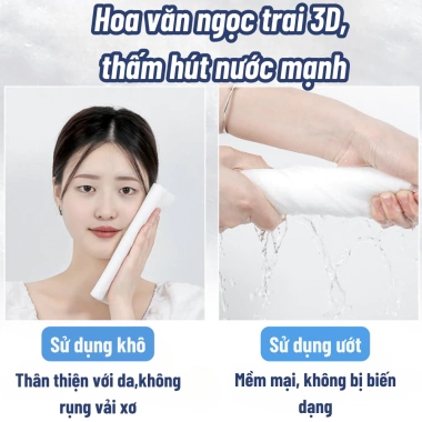 Khăn Lau Mặt 100% Cotton Dùng 1 Lần - Dạng Rút Tiện Lợi, Giá 69.500₫ 4