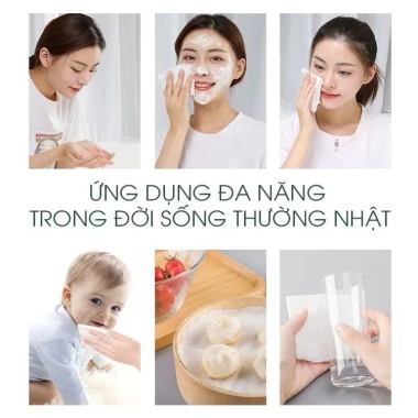 Khăn Lau Mặt Đa Năng Dùng 1 Lần Animerry - Combo 5 Giá Sỉ 70.000
