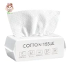 Khăn lau mặt dùng 1 lần 50 tờ Cotton Tissue, khô, ướt, tẩy trang, tiện lợi - 13.800 VND