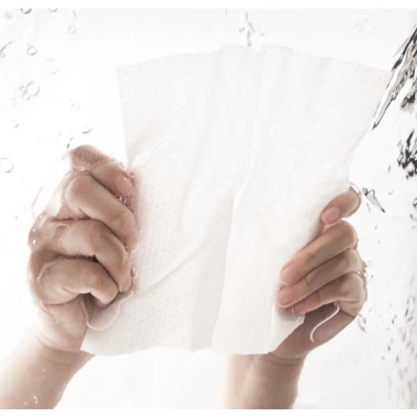 Khăn lau mặt dùng 1 lần 50 tờ Cotton Tissue, khô, ướt, tẩy trang, tiện lợi - 13.800 VND 6