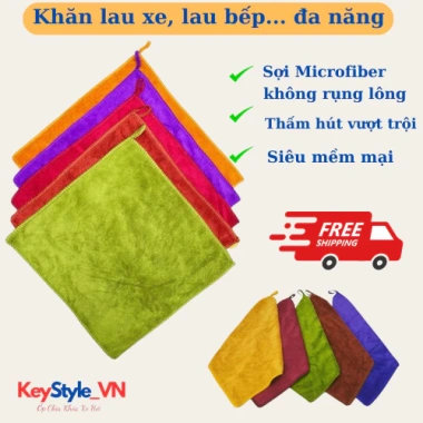 Khăn Lau Microfiber Siêu Thấm – Ô Tô, Xe Hơi, Nội Thất, 10.000 VND Khăn Lau Microfiber Siêu Thấm – Ô Tô, Xe Hơi, Nội Thất, 10.000 VND