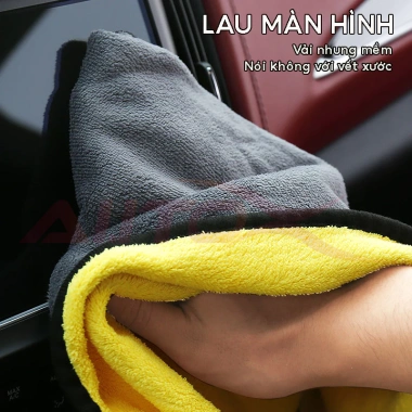 Khăn lau ô tô AutoX nhung mềm, hút ẩm hút bụi, làm sạch đa năng chỉ 16.000₫ 4