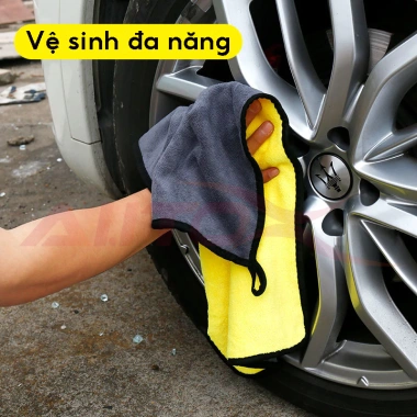Khăn lau ô tô AutoX nhung mềm, hút ẩm hút bụi, làm sạch đa năng chỉ 16.000₫ 5