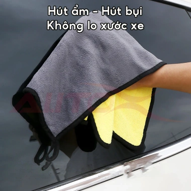 Khăn lau ô tô AutoX nhung mềm, hút ẩm hút bụi, làm sạch đa năng chỉ 16.000₫ 7