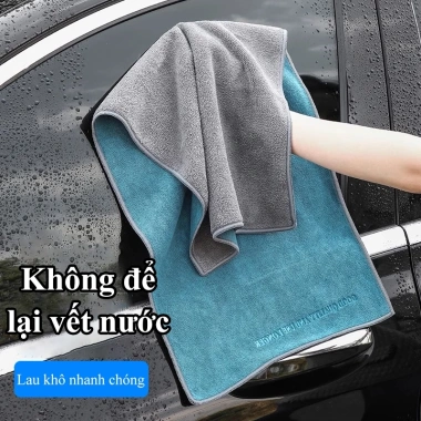 Khăn lau ô tô đa năng MYT – Vải lông cừu cao cấp, siêu dày, siêu hút nước, không để lại xơ – 52.000₫