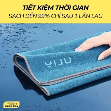 Khăn lau ô tô Microfiber dày cao cấp Siêu thấm, không đổ lông, đa dụng, chỉ 39.800đ 4