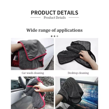 Khăn Lau Ô Tô Microfiber Nano Cao Cấp - Mềm Mịn Siêu Thấm, Đa Năng, Giá 38.500₫