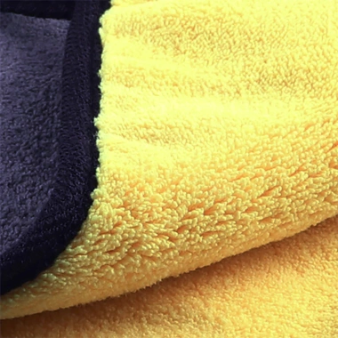 Khăn Lau Ô Tô Xe Hơi Đa Năng 2 Lớp Cao Cấp Microfiber Vàng 30x30 Siêu Sạch Không Đổ Lông Giá chỉ 9.000đ 6