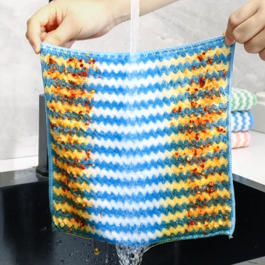 Khăn Lau Siêu Thấm Loại 1 30x30cm Luxury Towels Mềm Mại, Hút Nước, Dùng cho chén dĩa và làm móng - Giá 61.000₫ 5