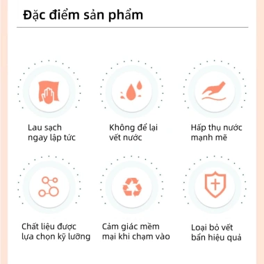 Khăn Lau Siêu Thấm Loại 1 30x30cm Luxury Towels Mềm Mại, Hút Nước, Dùng cho chén dĩa và làm móng - Giá 61.000₫ 9