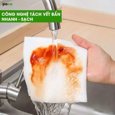 Khăn Lau Sợi Tre Đa Năng PANA – Siêu Thấm Hút, Không Dính Dầu, Kháng Khuẩn Tự Nhiên, 110.000₫