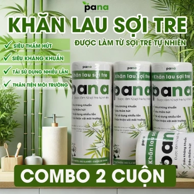 Khăn Lau Sợi Tre Đa Năng PANA – Siêu Thấm Hút, Không Dính Dầu, Kháng Khuẩn Tự Nhiên, 110.000₫ 9 Khăn Lau Sợi Tre Đa Năng PANA – Siêu Thấm Hút, Không Dính Dầu, Kháng Khuẩn Tự Nhiên, 110.000₫ 9