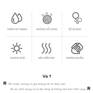 Khăn lau tay bếp microfiber cao cấp, móc treo sang trọng, siêu thấm – 25.000₫