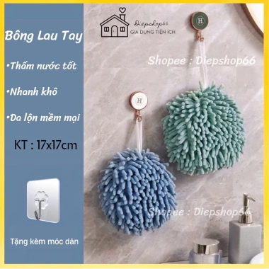 Khăn lau tay bông siêu thấm hút - Nhanh khô, nhỏ gọn, đẹp mắt, treo tường - Sale 20k (giá gốc 24.2k)
