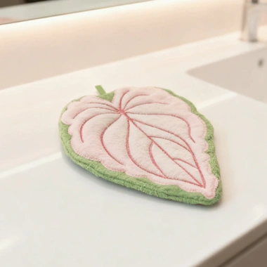 Khăn Lau Tay Siêu Thấm Hút Nhanh Khô - Họa Tiết Lá Mềm Mại Dễ Thương, Việt Home KL03 9