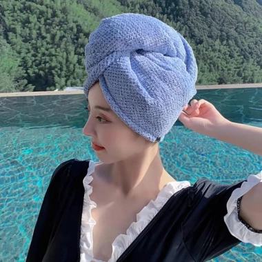 Khăn Lau Tóc Khô Nhanh YUNANUN - Mũ San Hô Dày, Thấm Hút Bền, Giá 44.280đ