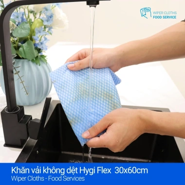Khăn lau vải không dệt Hygi Flex Wiper Cloths xanh dương 30x60cm 20 cái - Giá 108k 4 Khăn lau vải không dệt Hygi Flex Wiper Cloths xanh dương 30x60cm 20 cái - Giá 108k 4