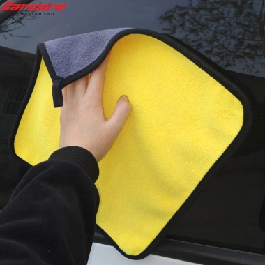 Khăn lau xe Microfiber 2 lớp siêu thấm, siêu mịn - Vệ sinh ô tô, xe máy chỉ 7.500đ