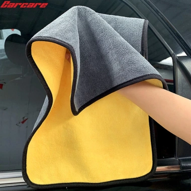 Khăn lau xe Microfiber 2 lớp siêu thấm, siêu mịn - Vệ sinh ô tô, xe máy chỉ 7.500đ