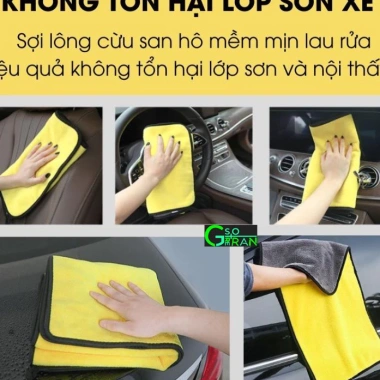 Khăn lau xe MICROFIBER mềm mịn thấm hút Dùng cho ô tô, xe máy, spa chỉ 15.000₫ 2 Khăn lau xe MICROFIBER mềm mịn thấm hút Dùng cho ô tô, xe máy, spa chỉ 15.000₫ 2