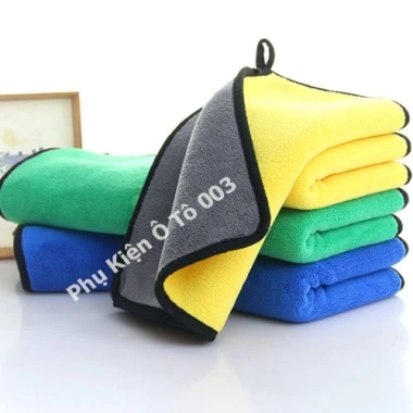 Khăn lau xe Microfiber mềm mịn, thấm hút nước tốt Dùng cho xe hơi, ô tô, xe máy 6